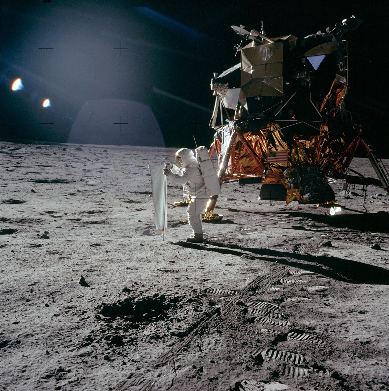 Apollo 11: Catching Some Sun